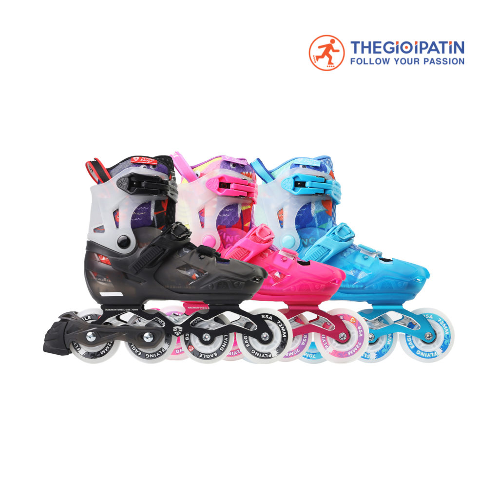 Giày Patin Flying Eagle L8 3 Màu Đen/ Hồng/ Xanh